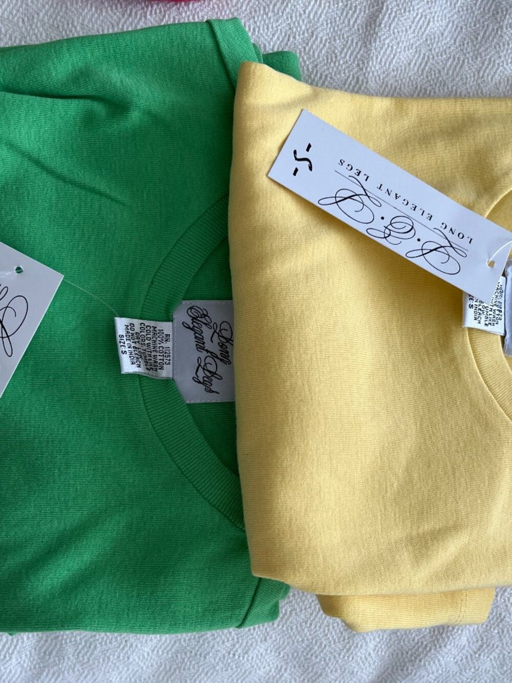 Long Elegant Legs - Two High Quality Tees - Size: Small